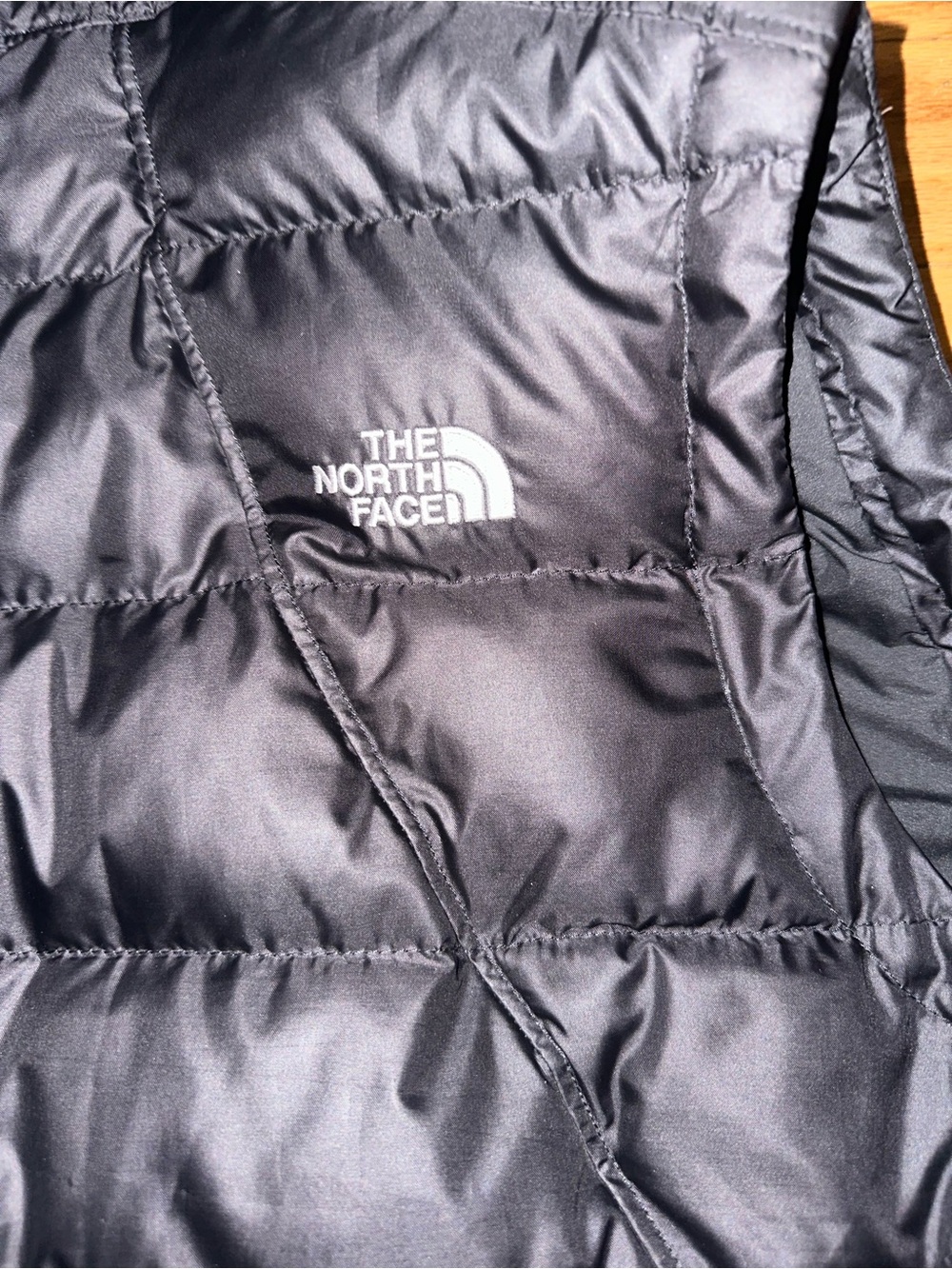 The North Face Black Quilted Puffer Vest with Logo - Picture 9 of 9
